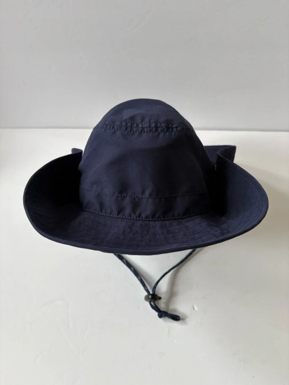 Hanna Andersson L Blue Sun Hat Unisex Boy Girl Chin Strap‎ Resort Cruise Coastal